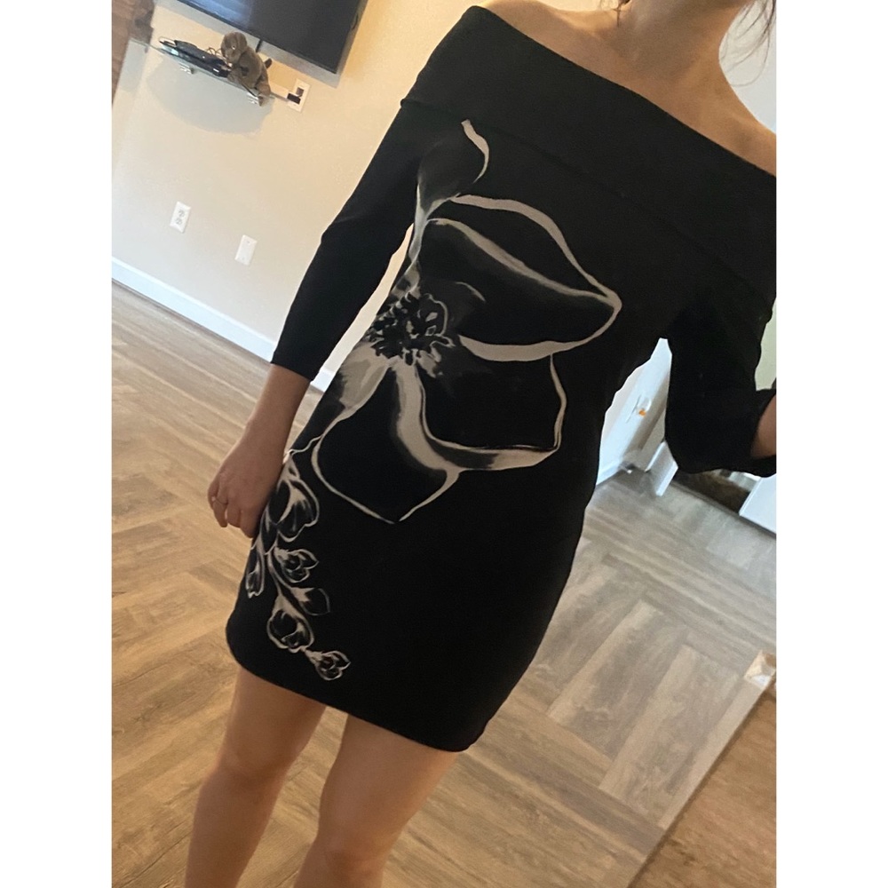 Floral White House Black Market Dress